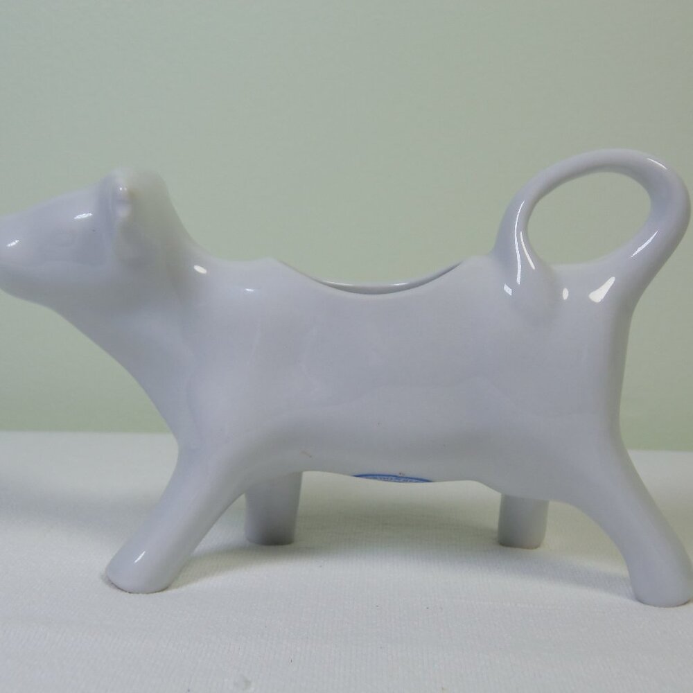 BIA‎ CORDON BLEU COW Creamer Pitcher White Ceramic Cottage Core FarmHouse Style